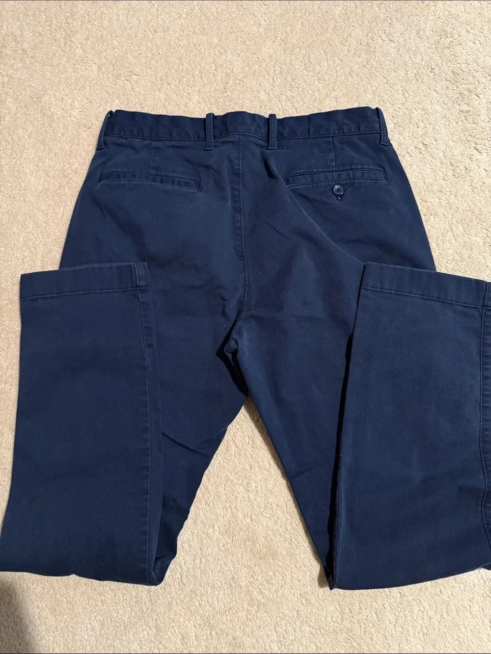 J. Crew Navy Straight-Fit Chino Pants